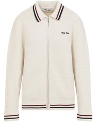Miu Miu - Cardigan mit Reißverschluss - Lyst