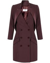 Elisabetta Franchi - Double-Breasted Mini Dress - Lyst