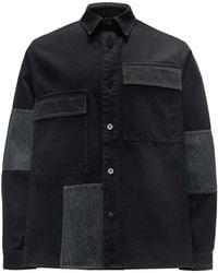 JW Anderson - Patchwork-Design Cotton Shirt - Lyst
