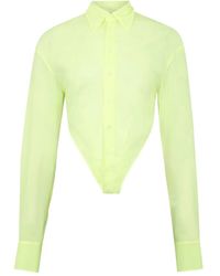 DSquared² - Deep Cut Sheer Shirt - Lyst