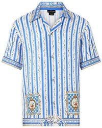 CAMILLA - Striped Short-Sleeve Shirt - Lyst