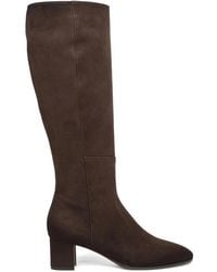 Santoni - Stiefel Aus Wildleder Mit Mittelhohem Absatz 50Mm - Lyst