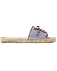 Versace - Lola Plaque Sandals - Lyst