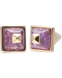 Eddie Borgo - Sugarloaf Pyramid Amethyst Earrings - Lyst