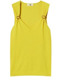 Twinset - Heart-Buckle Detailing Tank Top - Lyst