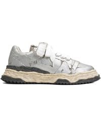 Maison Mihara Yasuhiro - Keith Torn-Film Lace-Up Sneakers - Lyst