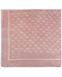 Jimmy Choo - Monogram-Print Silk Scarf - Lyst