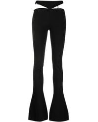 The Attico - Cut-out Flared Trousers - Lyst