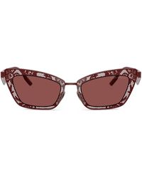 Dolce & Gabbana - Floral Cat-Eye Sunglasses - Lyst