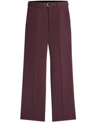 Lanvin - Klassische Hose Mit Gürtel - Lyst