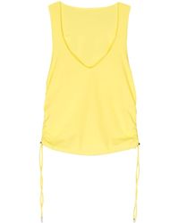 Patrizia Pepe - Ruched V-neck Crop Top - Lyst