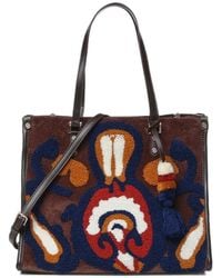 V73 - Quarzo Embroidered Tassel-Detail Tote Bag - Lyst