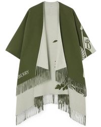 Burberry - Knight Wollen Kasjmier Cape - Lyst