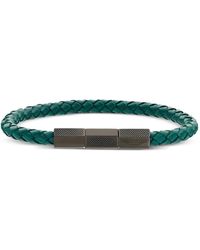 Aston Martin - Bracelet En Cuir Tressé - Lyst