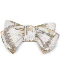Judith Leiber - Just For You Bow Crystal-Embellished Clutch Bag - Lyst