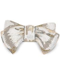 Judith Leiber - Just For You Bow Crystal-Embellished Clutch Bag - Lyst