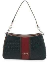 Liu Jo - Monogram-Embossed Panelled Shoulder Bag - Lyst