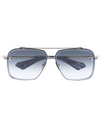 Dita Eyewear Eckige Mach Six Sonnenbrille - Grau
