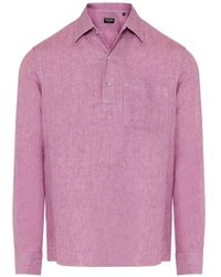 ZEGNA - Long-Sleeve Chest-Pocket Shirt - Lyst