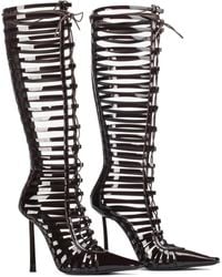 Le Silla - 120Mm Lace-Up Cage Boots - Lyst