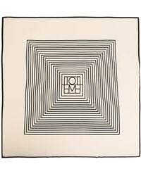 TOTEME - Monogram Silk Scarf - Lyst