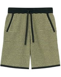 Nanushka - Striped Knitted Shorts - Lyst