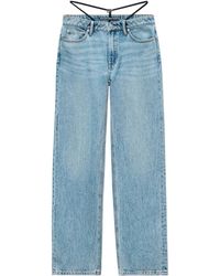 Alexander Wang - Chic Denim Jeans With Integral Thong Charm - Lyst