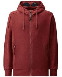 C.P. Company - Diagonal Raised Fleece Goggle Zip Sweatshirt - Lyst