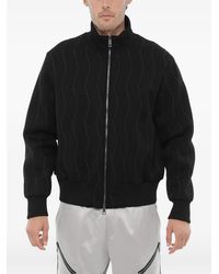 Neil Barrett - Embroidered Zip-Up Sweatshirt - Lyst