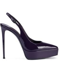 Le Silla - Uma Platform Slingback Pumps - Lyst