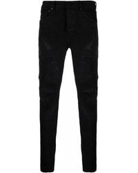 Purple Brand - Low-Rise Ripped Skinny Jeans - Lyst