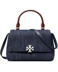 Tory Burch - Charlie Top-Handle Shoulder Mini Bag - Lyst