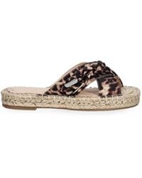 Liu Jo - Leopard-Print Knotted Espadrilles - Lyst