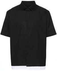 Neil Barrett - Loose Double Cotton Shirt - Lyst