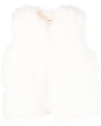 Yves Salomon - Silk Feathered-Finish Waistcoat - Lyst