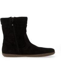 Groundies - Iceland Ribbed-Detail Suede Boots - Lyst