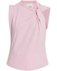 Isabel Marant - Blouse À Encolure Nouée - Lyst