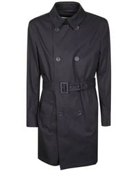 Herno - Belted Double-Breasted Coat - Lyst