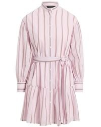 Ralph Lauren - Striped Tiered Dress - Lyst