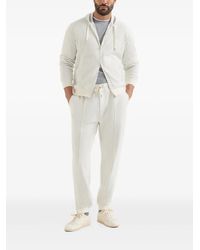 Brunello Cucinelli - Zip-up Jersey Hoodie - Lyst