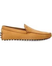 Tod's - Slip-On Leather Loafers - Lyst