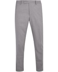 Lardini - Wollen Broek Met Knopen - Lyst