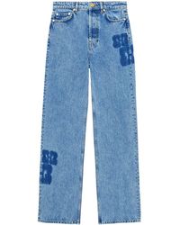 Ganni - Jeans Izey con design patchwork - Lyst