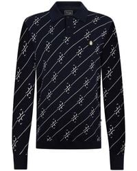 Billionaire - Long-Sleeve Buttoned Polo Shirt - Lyst