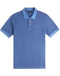 Fay - Piquet Short-Sleeves Polo Shirt - Lyst