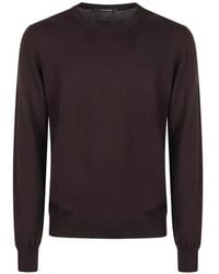 Tagliatore - Crew-Neck Knitted Sweater - Lyst