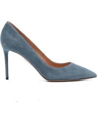 Aquazzura - Purist Point-Toe Suede Heeled Pumps - Lyst