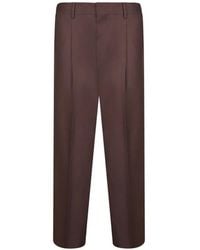 Costumein - Pleated-Detail Pressed-Crease Trousers - Lyst