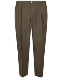 Briglia 1949 - Double-Pleated Wool Trousers - Lyst
