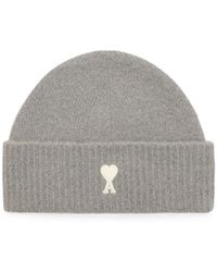 Ami Paris - Alpaca Beanie With Ami De Coeur - Lyst